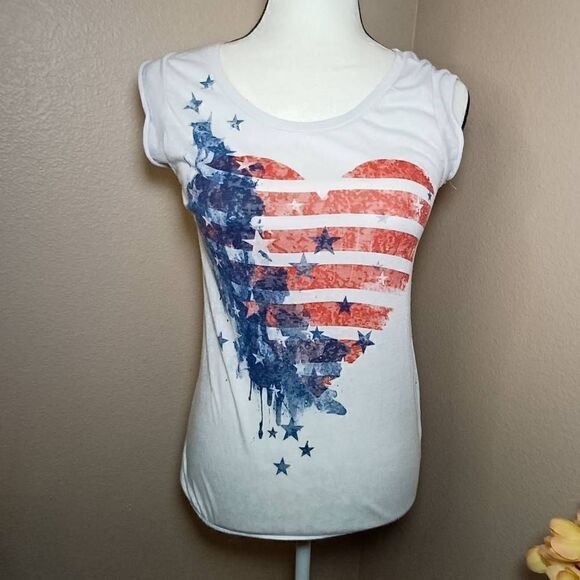 Clockhouse patriotic top Size S - Picture 1 of 6